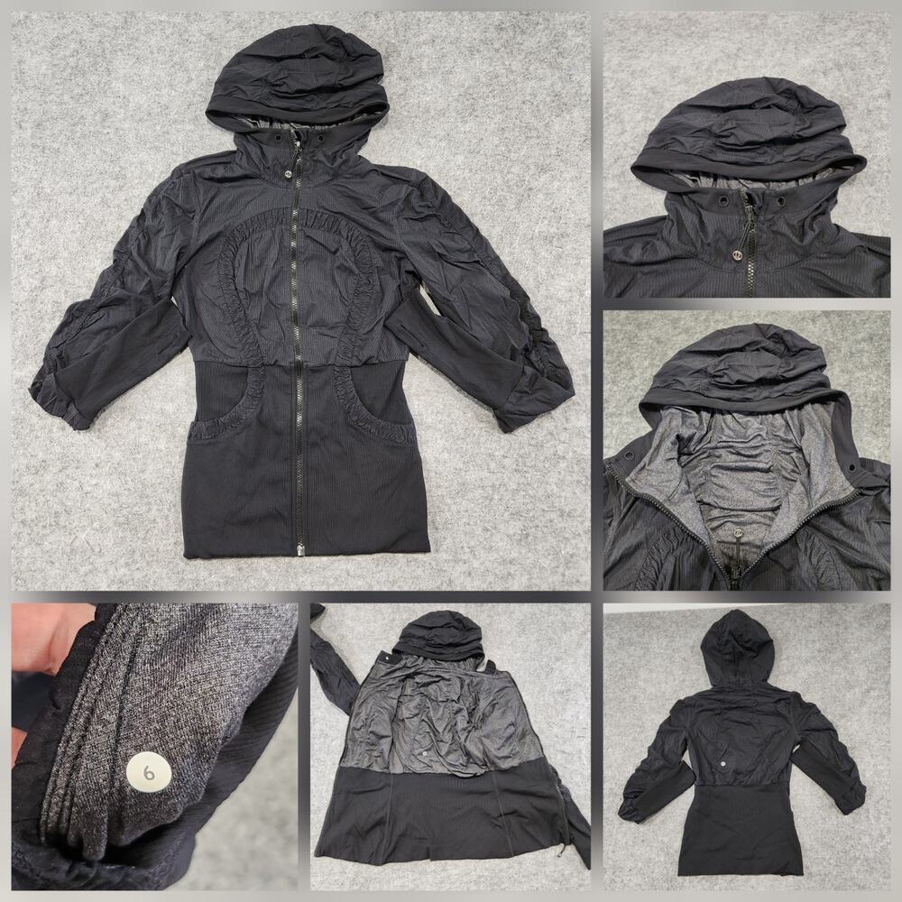 Lululemon In Flux Dance Studio Jacket Hoodie Womens Size 6 Reversible Full Zip